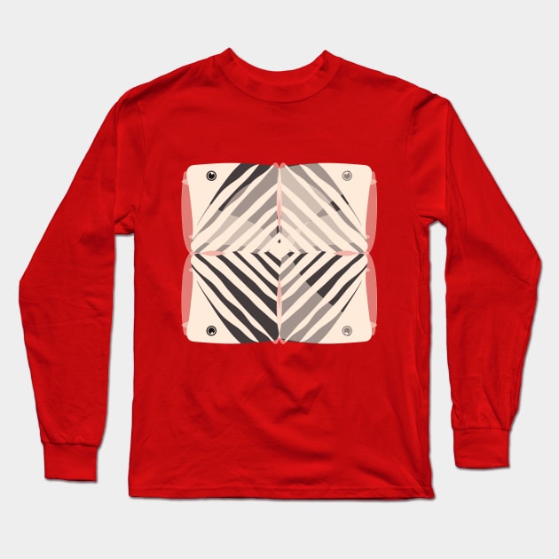 Beige striped fish Long Sleeve T-Shirt by Gerchek